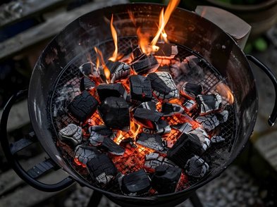 BBQ charcoal briquettes packaging